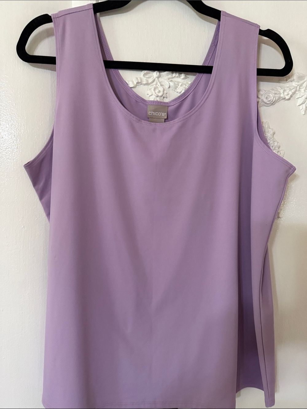 Chico's Lilac Scoop Neck Tank Top. SZ 3 (16-18)